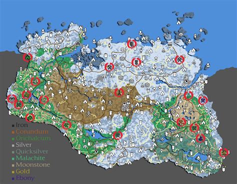 skyrim locations|skyrim mine locations map.